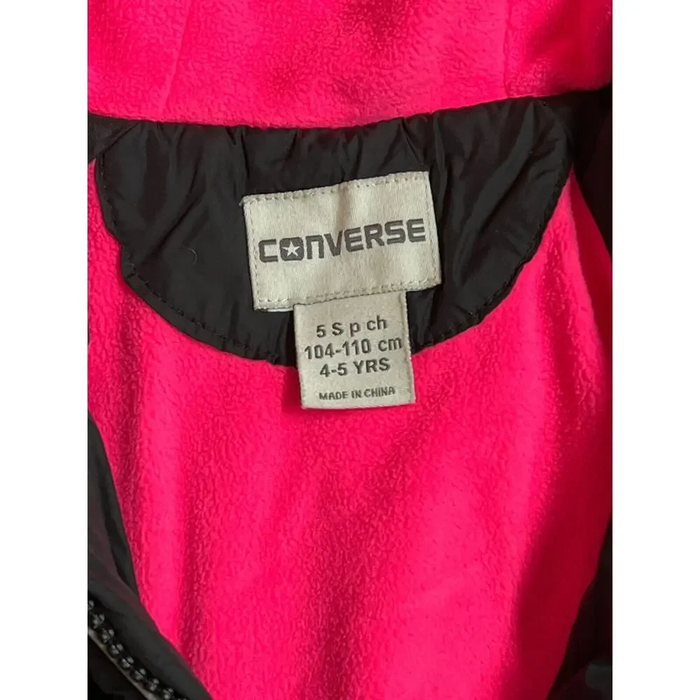 Converse girls quilted hooded jacket age 4-5 years 5 S